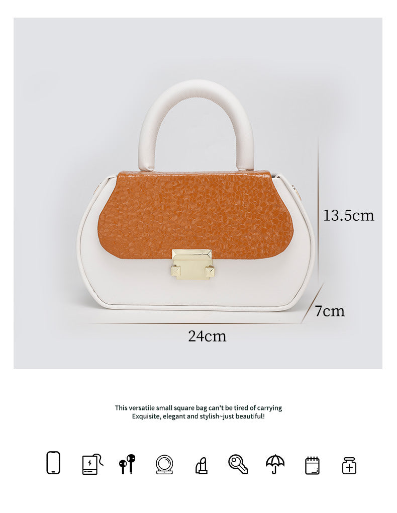 Women's Crossbody Bag Versatile Summer Small Square Bag2024New textured shoulder bag niche handbag