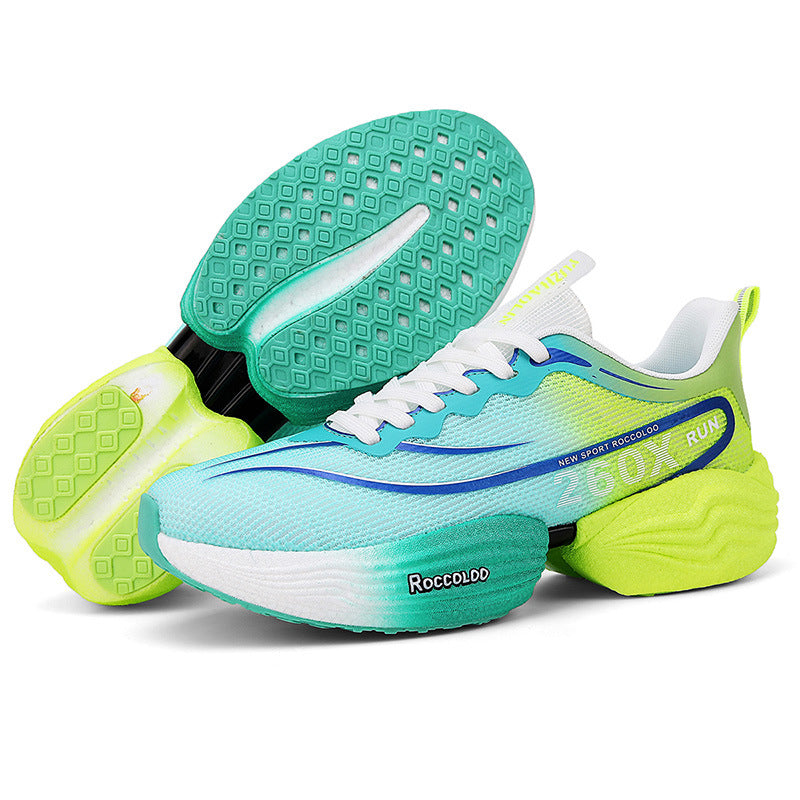 2025New Carbon Plate Anti-Slip Soft Sole Sports Shoes Dropshipping Couple Mesh Breathable Racing Running Shoes