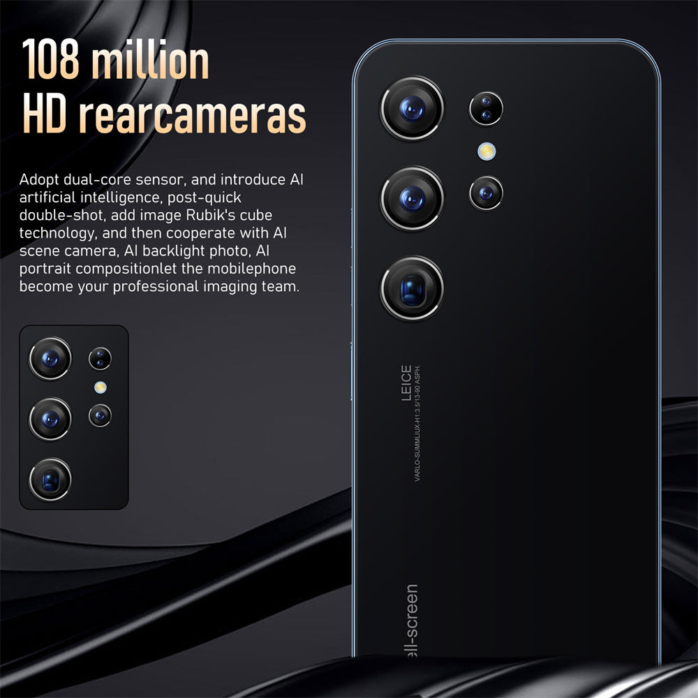 Mobile Phone S23+Ultra7.3Inch16+512G Memory All-in-One Machine Factory Direct Smart Full Screen