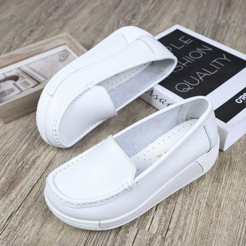 Summer Hollow Breathable Platform Shoes Thick Sole Nurse Shoes Mom Shoes Korean Style Wedge Waterproof Platform Rocking Shoes