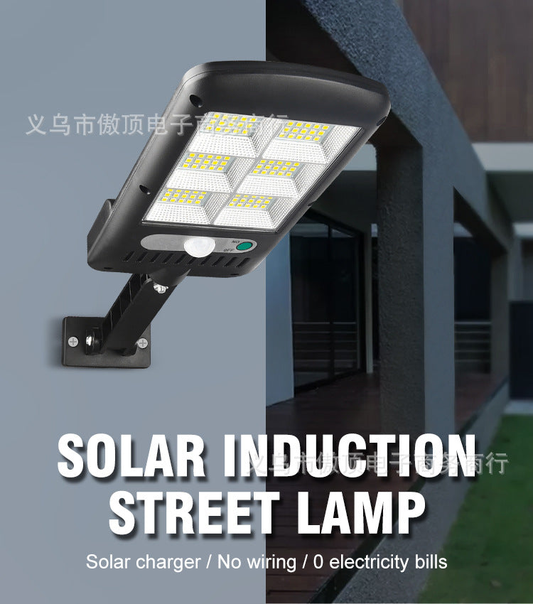Outdoor Solar Light Human Body Sensing Street Light Bracket Integrated Garden Light Waterproof Garden Light Garage Light