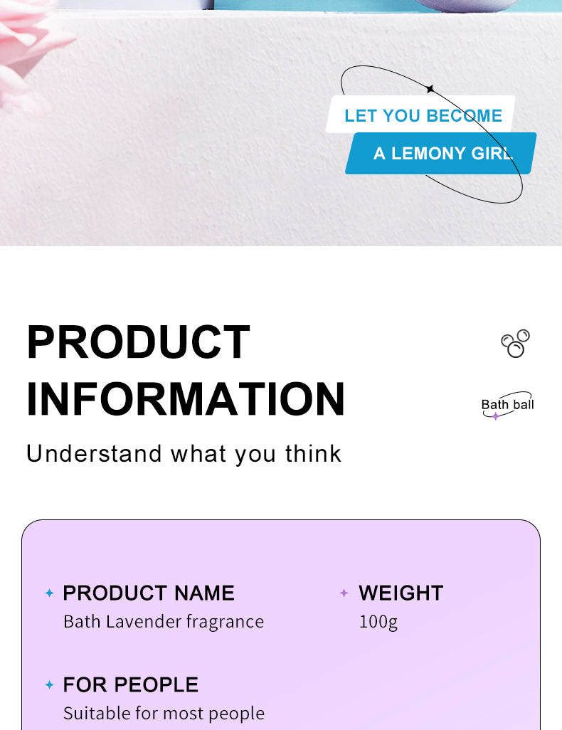 Full English Dried Flower Explosive Bath Salt Ball100gSADOER Clean Fragrance Bath Ball  Wholesale