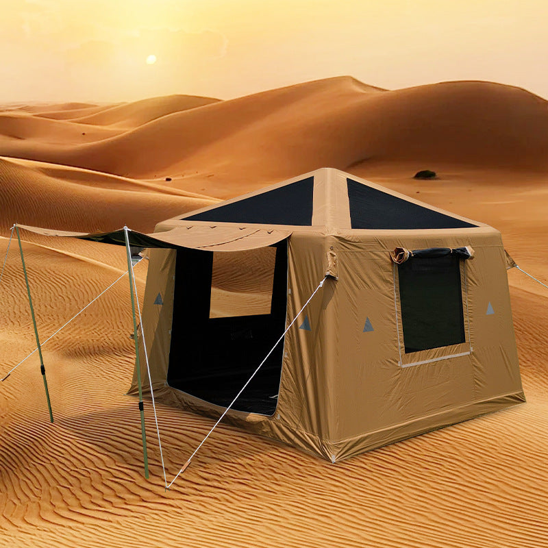 Wholesale Inflatable Tent from Source Factory Middle East Saudi Arabia Tent Black Coating Sunproof Rainproof Automatic Quick Open3*
