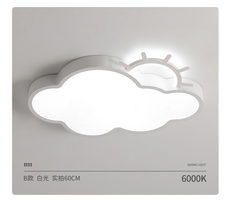 Cloud Lamp Full Spectrum Eye Protection Princess Room Children's Room Bedroom Lighting Personality Ceiling Lamp Modern Simple Cartoon