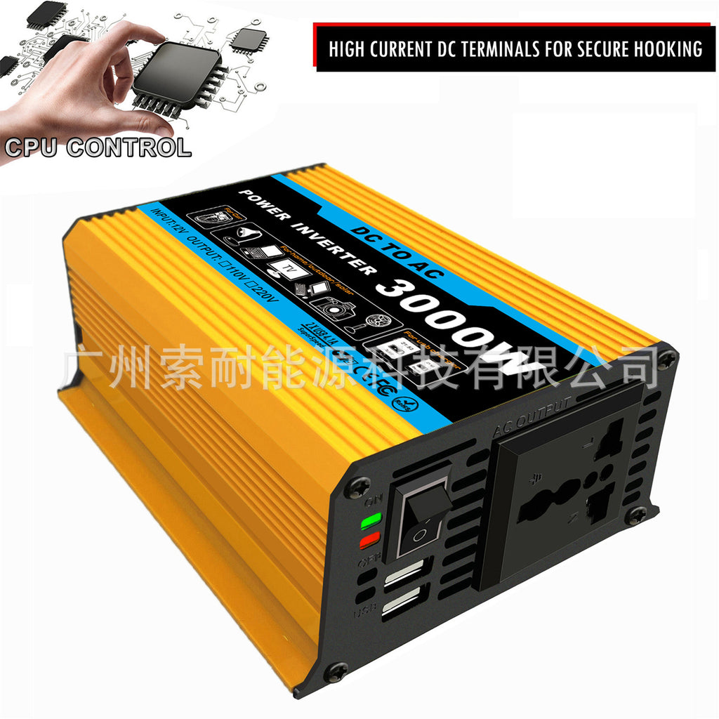300W Car Converter Inverter Car Small Appliances12V Turn110V/220V Belt3.6A Double USB Mouth