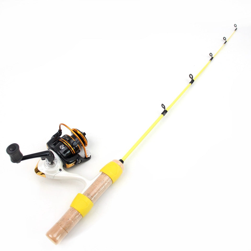 Winter Fishing Rod55cm2Portable Ice Fishing Rod with Flat Tip, Softer and More Sensitive for Ice Fishing and Raft Fishing