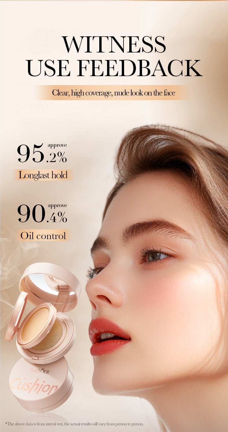 Light Sensing Cushion Compact SADOER Moisturizing and Light BB Cream Concealer Foundation  Wholesale