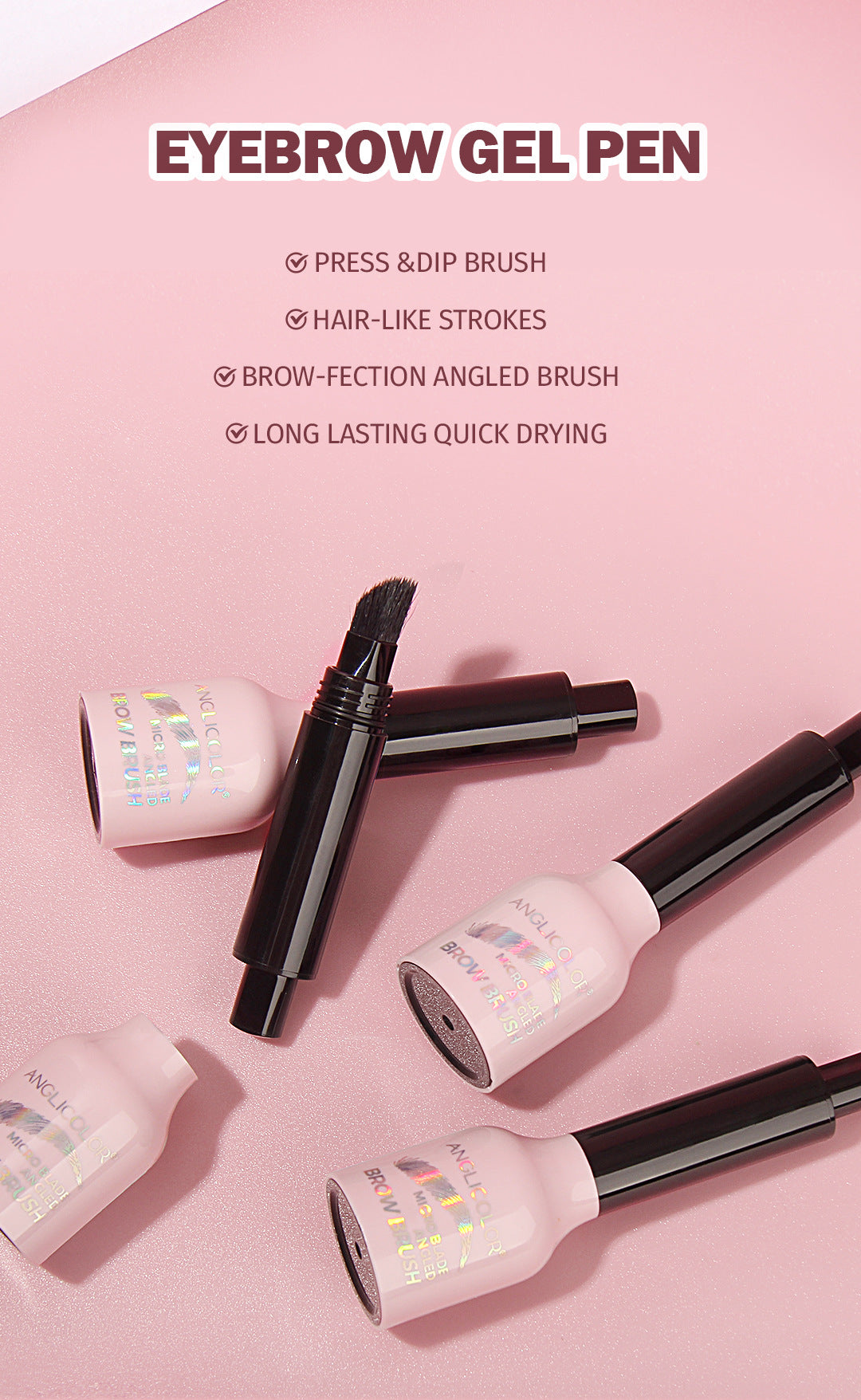 Hot-Selling Eyebrow Dye Cream Waterproof Smudge-Proof Large Brush Eyebrow Cream Long-Lasting Color No Smudging Natural Eyebrows