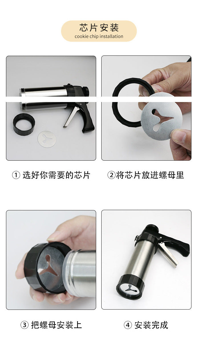 Factory Direct Supply Baking DIY Cake Decorating Tools Cream Piping Nozzles Cookie Decorating Set Melting Bean Squeezing Set