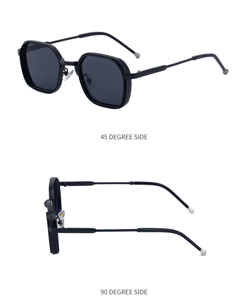 2025New European and American Fashion Square Frame Sunglasses for Men, Simple and Stylish Wholesale Sunglasses for Men sunglasses