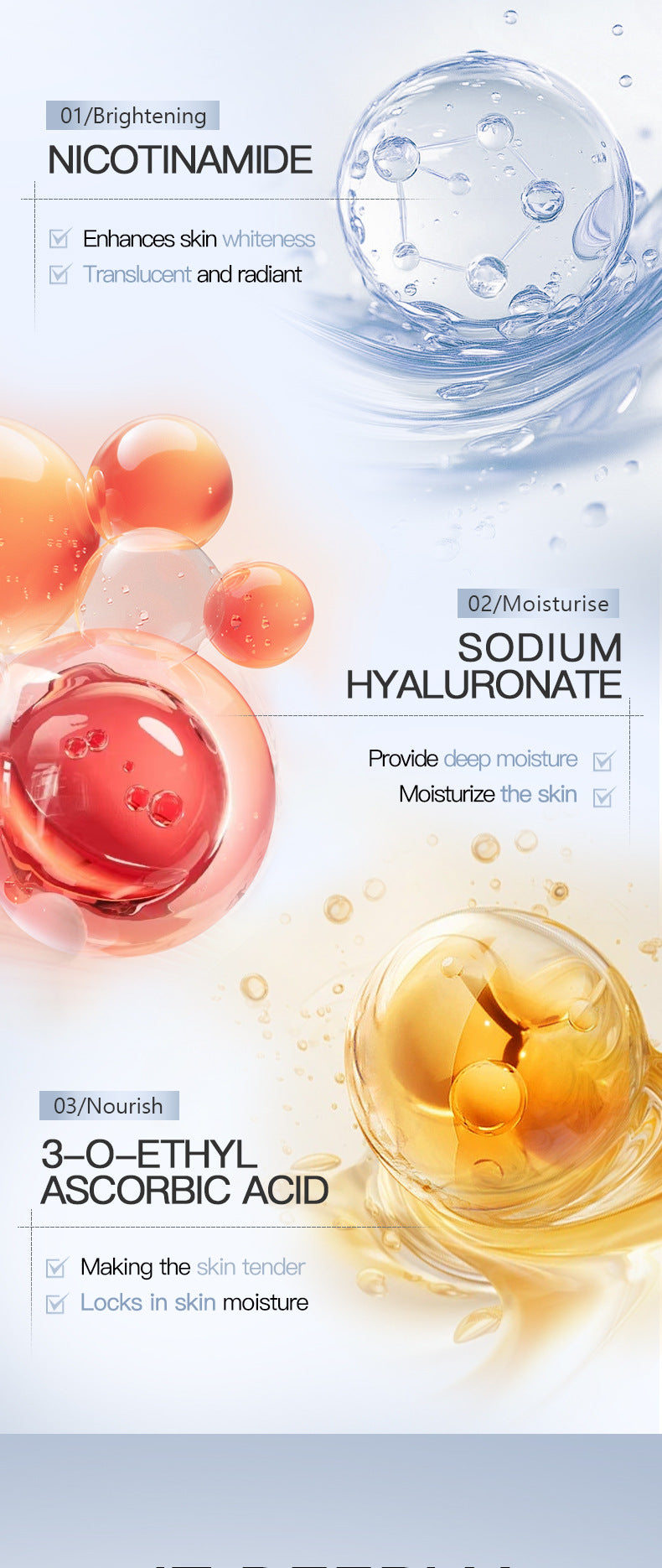 All English Vitamins C Radiant Brightening Mask SADOER Moisturizing and hydrating face masks  wholesale