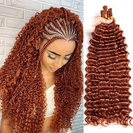 European and American Deep Wave Wig DEEP Crochet Hair Extensions Synthetic Hair Crochet Wig for Men and Women Clip-in Hair Extensions Export