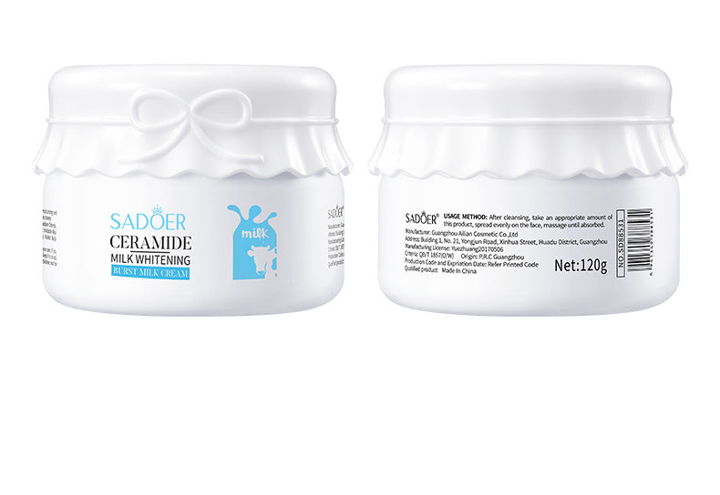 Breast Enhancement Cream120g SADOER Milk Whitening Hydrating Moisturizing Face Cream Cross-Border Wholesale