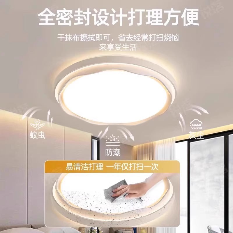 Living Room Main Light2025New Modern Simple Flower Cream Style Ceiling Light Zhongshan Lighting Full House Package