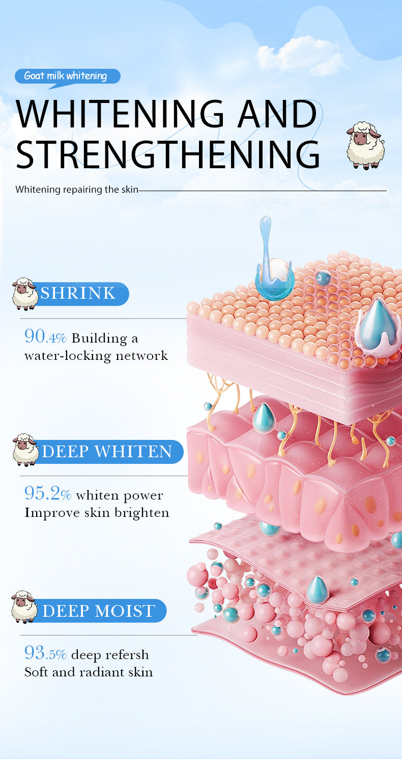 SADOER 山羊奶美白润肤乳 秋冬滋养润肤霜 跨境外贸批发