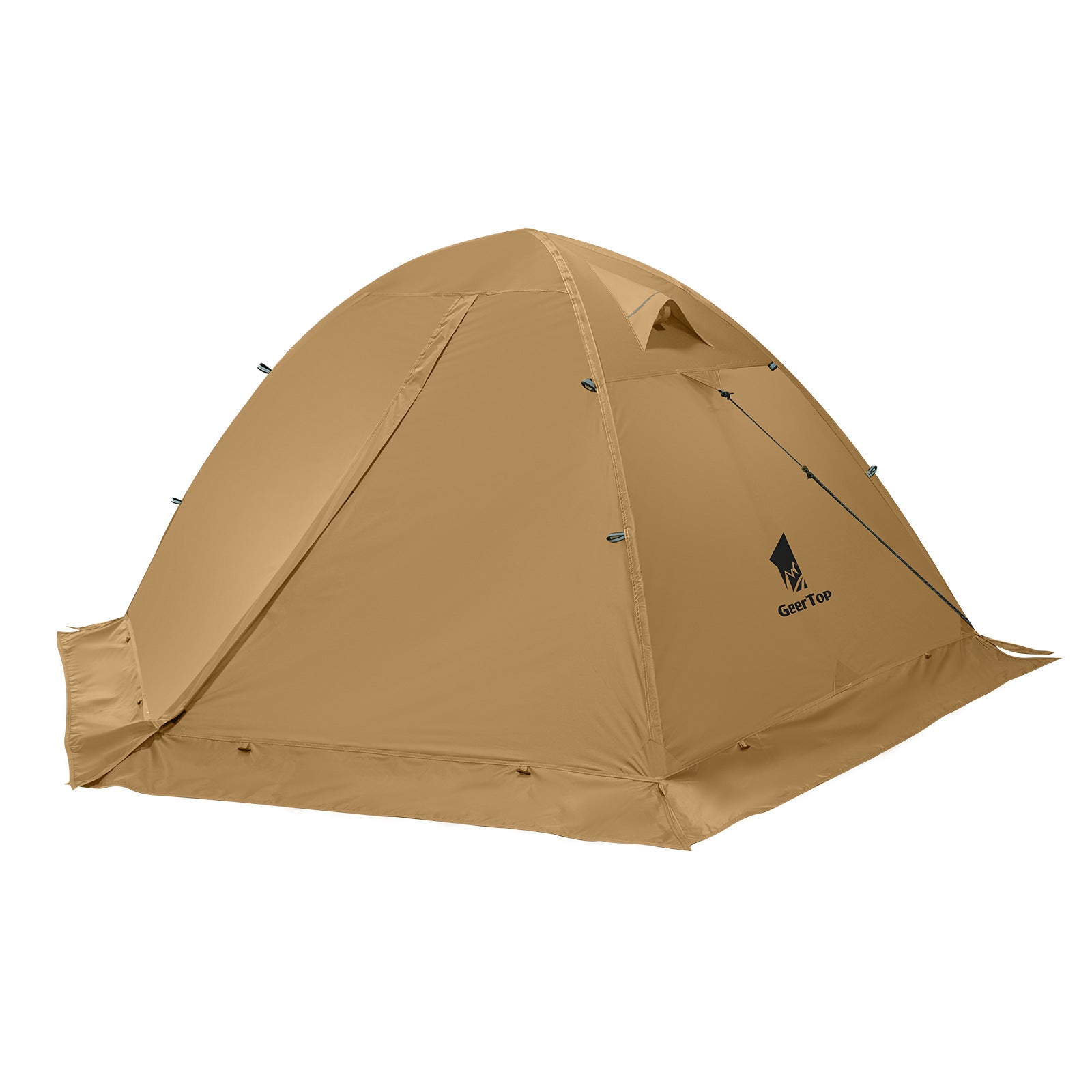 Jituo Journey Four Seasons Tent Outdoor Mountaineering Hiking Double Layer Tent for Two Persons Camping Tent Cold and Rainproof