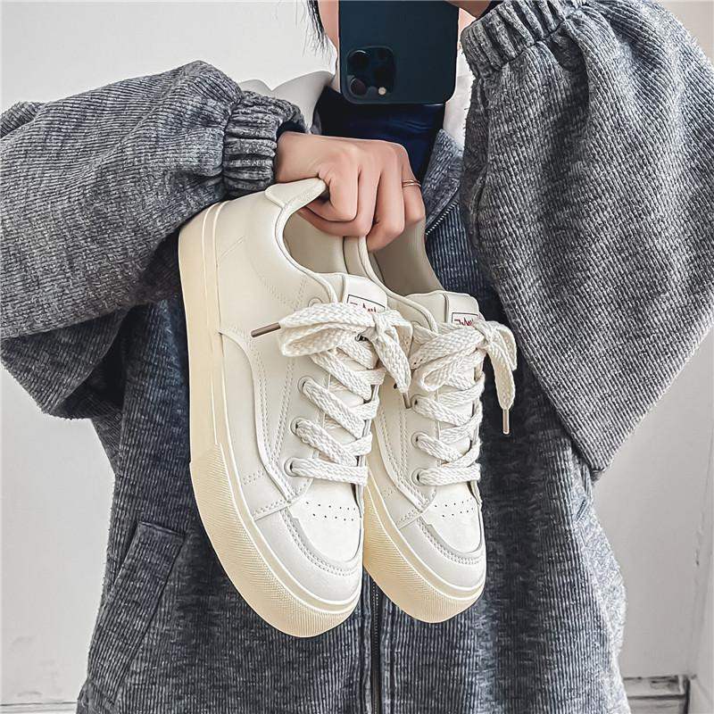 Men's Trendy Shoes2025New American Retro Niche Casual Sneakers ins Internet Celebrity Versatile White Sneakers