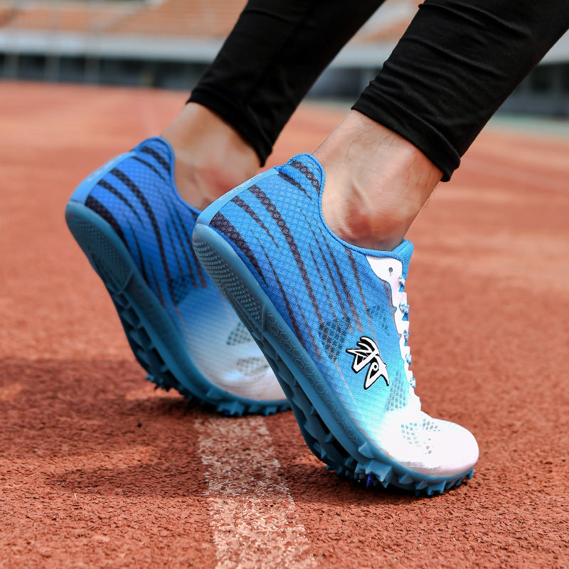 New Track and Field Spikes Men's Full Palm Carbon Plate7Student Physical Education Training Running Shoes for Long Jump and Middle Distance Running for Women