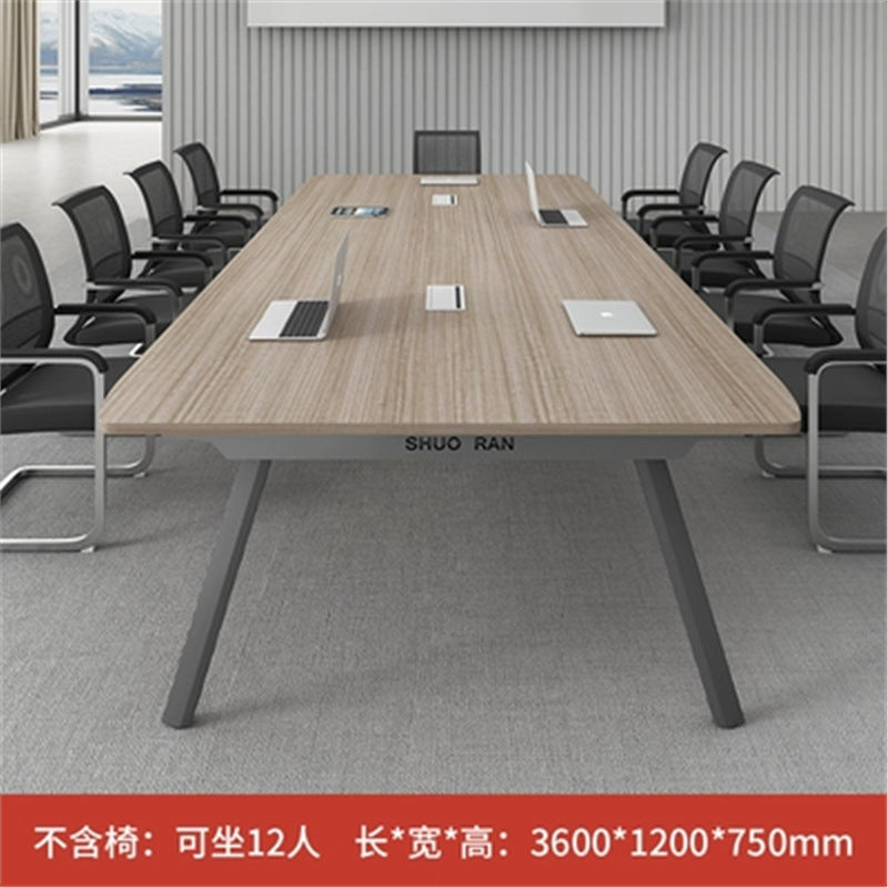 Conference Table Long Table Simple Modern Meeting Room Table and Chair Set Small Negotiation Training Table Long Office Desk Furniture