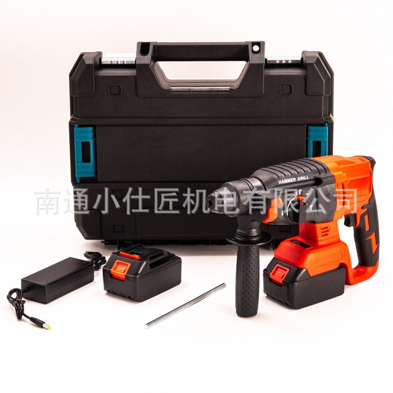 Manufacturer Supply Multi-Functional High-Power Lithium Electric Hammer Cross-Border Foreign Trade Industrial Grade Rechargeable Concrete Impact Electric Hammer