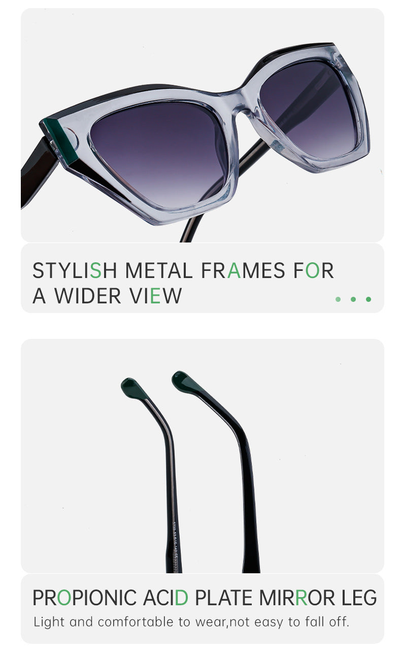 European and American Fashion Cat Eye Sunglasses for Women Hollow High-end Sunglasses Wholesale Glasses sunglasses