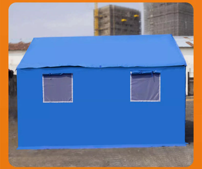 Emergency Earthquake Relief Tent Standard Civilian Thickened Cotton12㎡Construction Rain Shelter Outdoor Rescue Emergency Frame