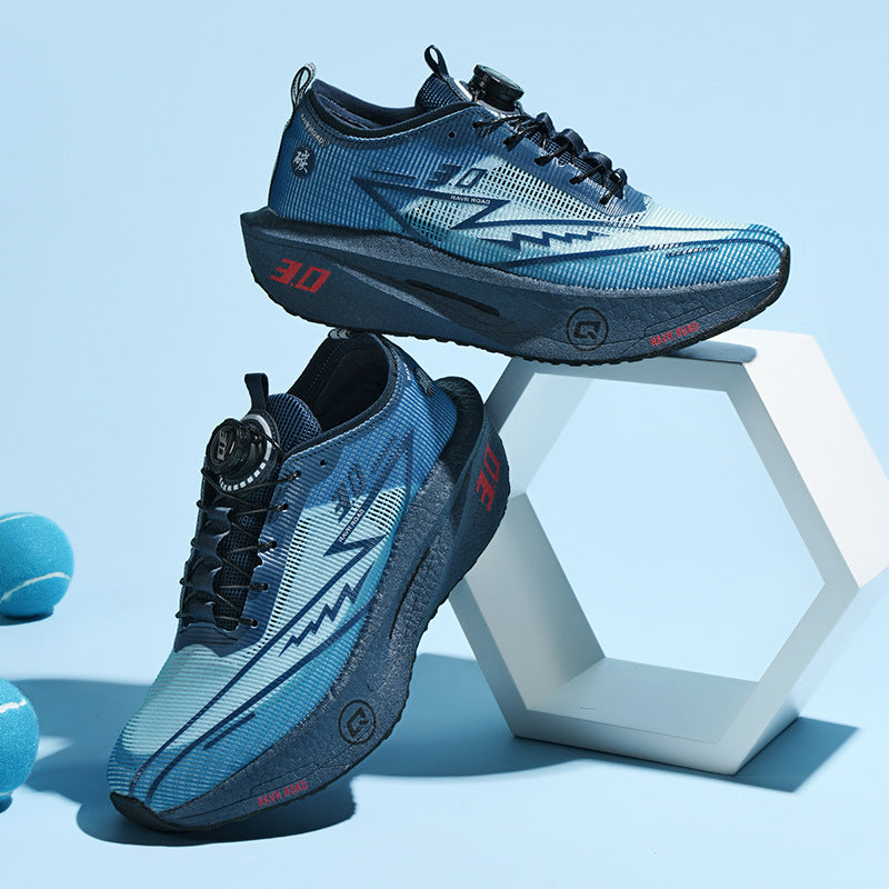 Summer New Fashion Breathable Comfortable Durable Running Shoes Men's Shoes Real Carbon Plate Cushioning High Elasticity Couple Sports Shoes