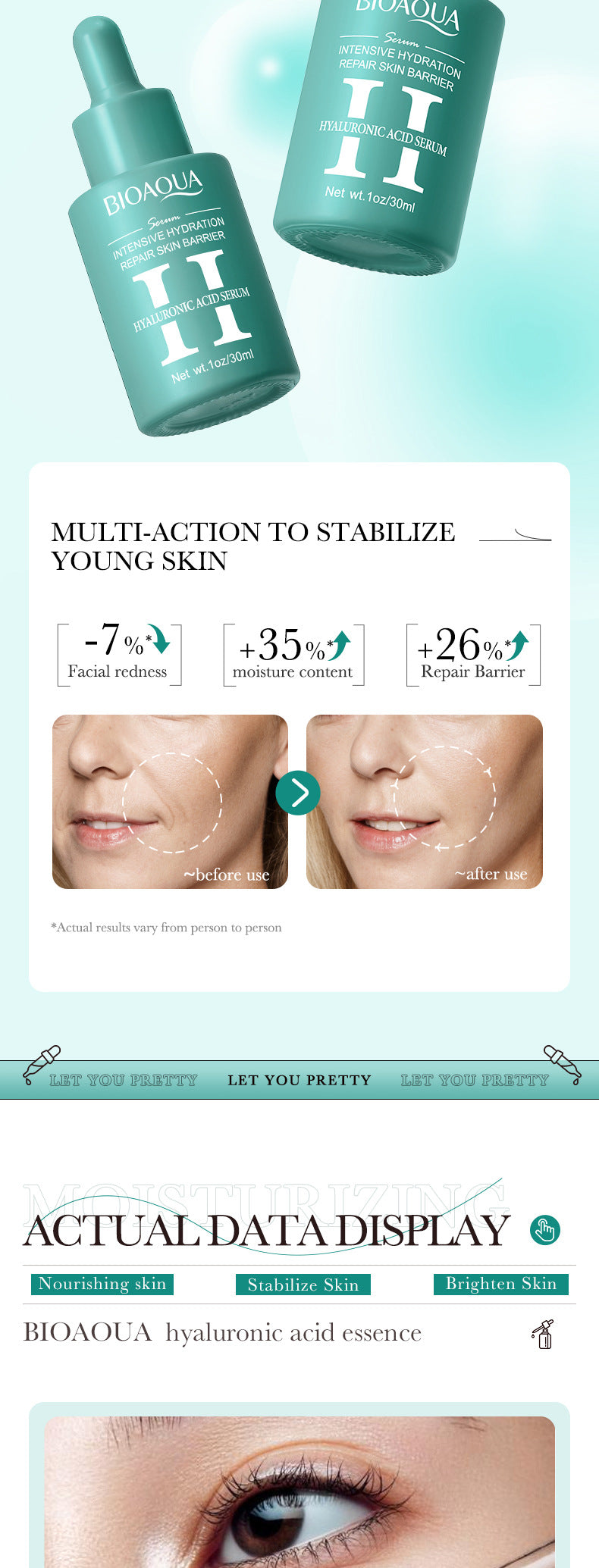 BIOAOUA Essence Series Hydrating and Nourishing Vitamins C Essence  Foreign Trade Factory Direct Sales