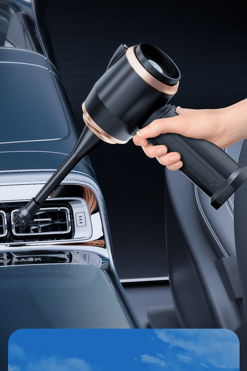 Car Wireless Charging Vacuum Cleaner High Power Dust Blower Handheld Small Car Household Strong Suction Vacuum Cleaner