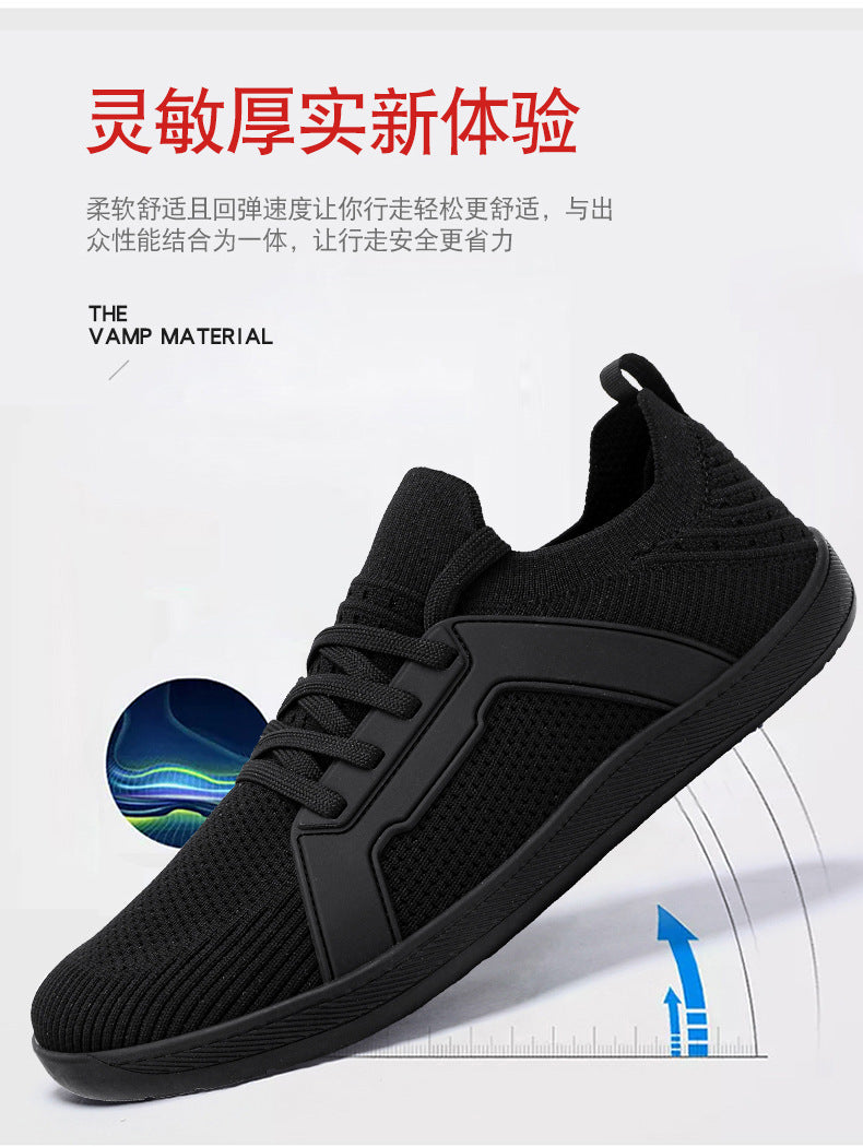 Wide Toe Large Size Lightweight Casual Shoes Hiking Fitness Cycling Running Shoes Soft Sole Breathable Sports Shoes