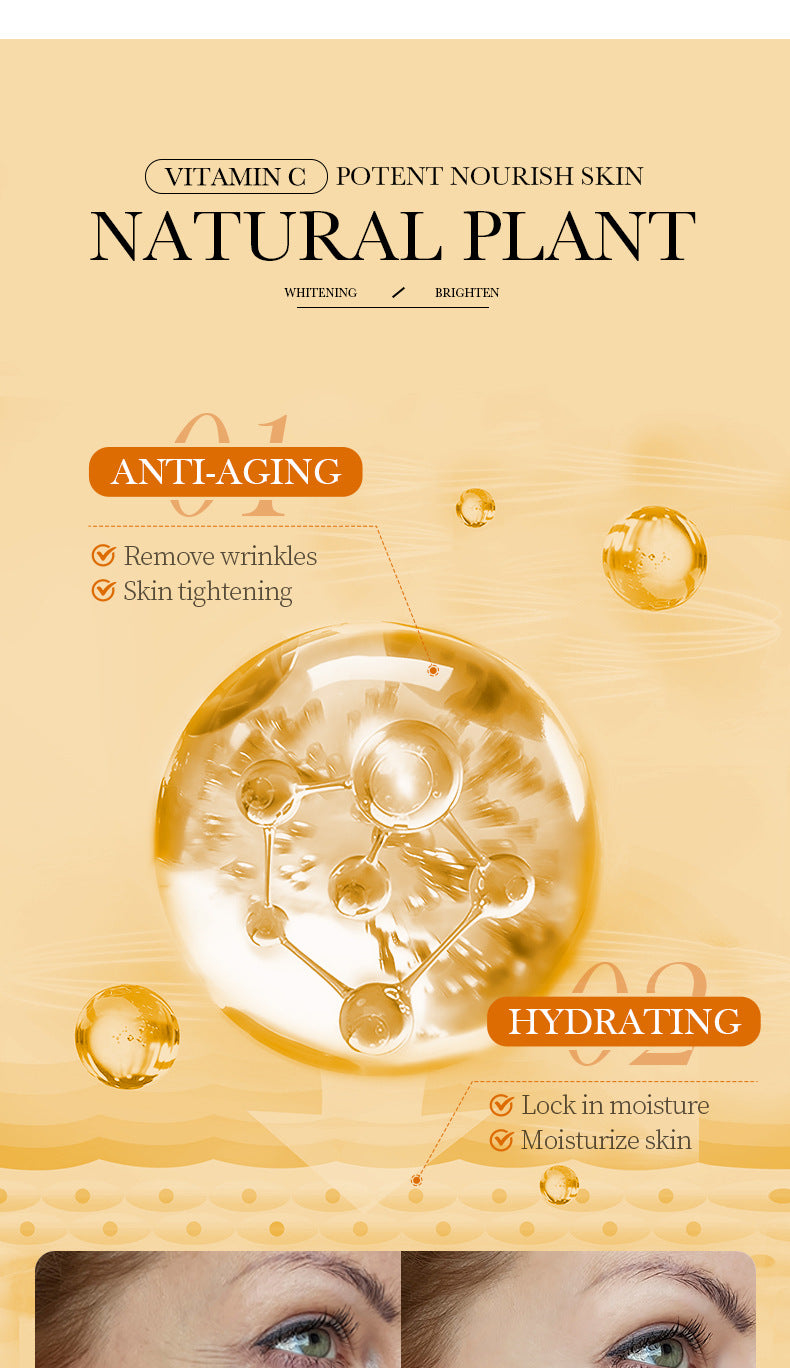 All English Vitamins C Whitening Skin Care Set BIOAOUA Cleansing and Moisturizing Five-Piece Set  Wholesale