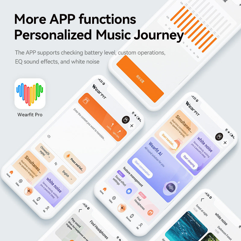 Popular M127AI Translation Long Battery Life Over-Ear Headphones Non-In-Ear Private Model Noise Cancelling Wireless Bluetooth Headphones