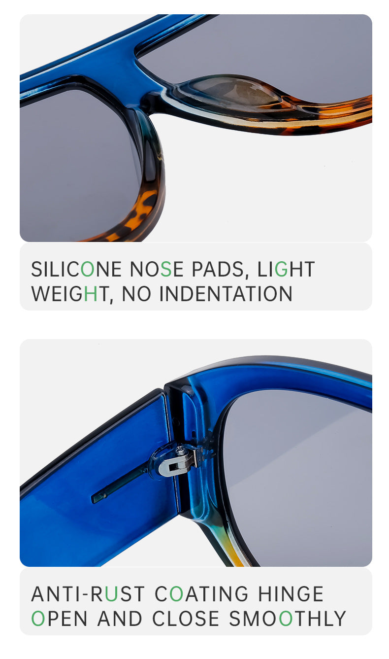 Large Frame Toad Sunglasses for Women Trendy European and American New Fashion Full Frame Sunglasses UV Protection Sun Glasses sunglasses