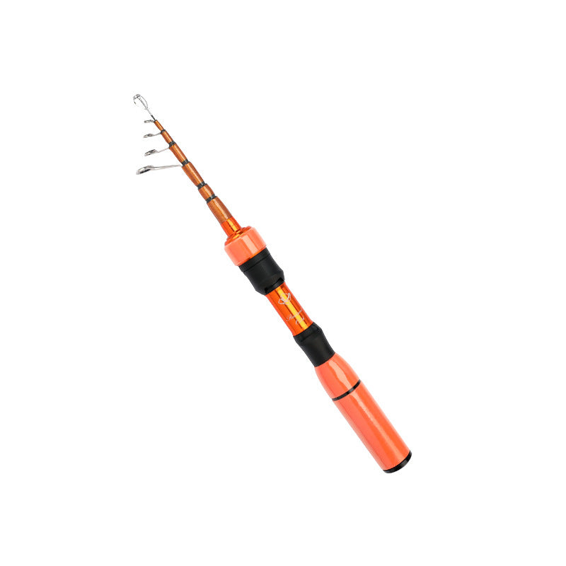 Ultra Short Mini Micro Rod Telescopic Lure Rod Portable Multi-Section UL Stream Mouth Rod Micro Lure Rod