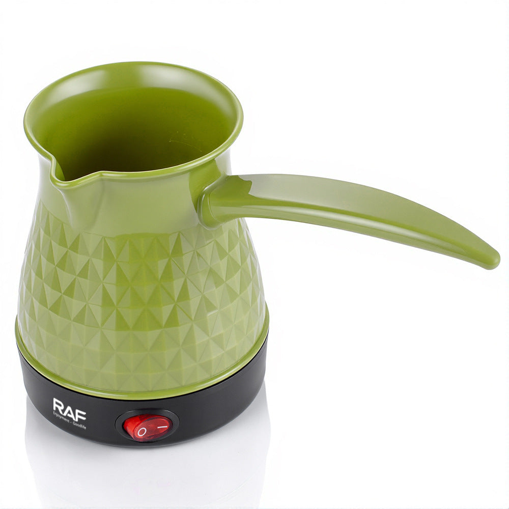 R151欧标土耳其电咖啡壶小容量迷你手冲双层不锈钢家用电水壶