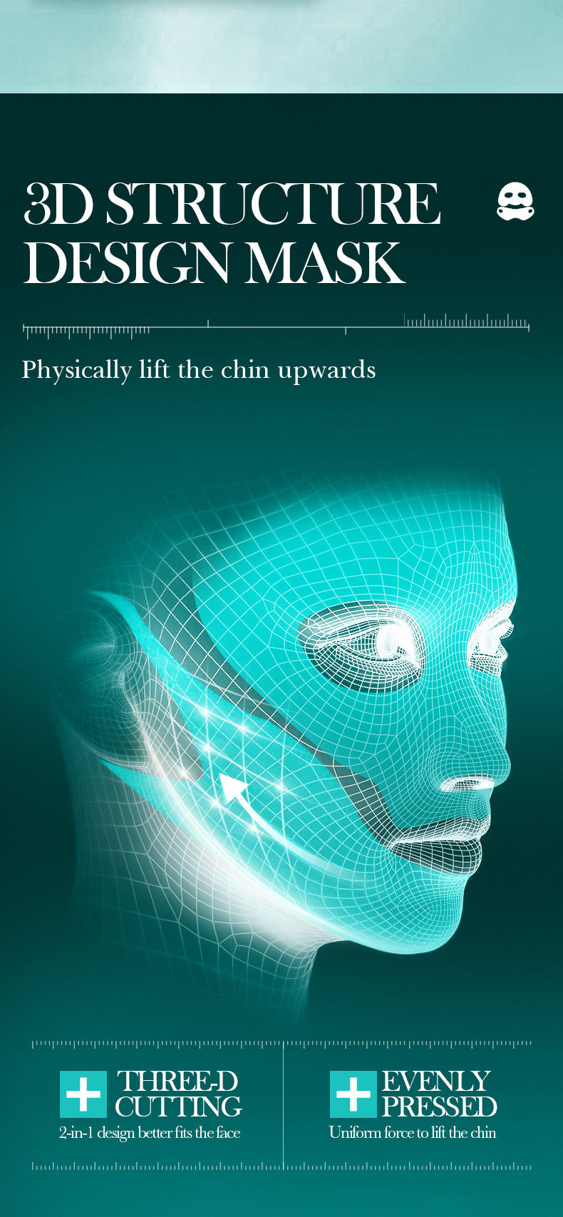 Full English Polypeptide Collagen Protein3D Lifting and Firming Face Mask SADOER Hydrating and Moisturizing Face Mask Wholesale