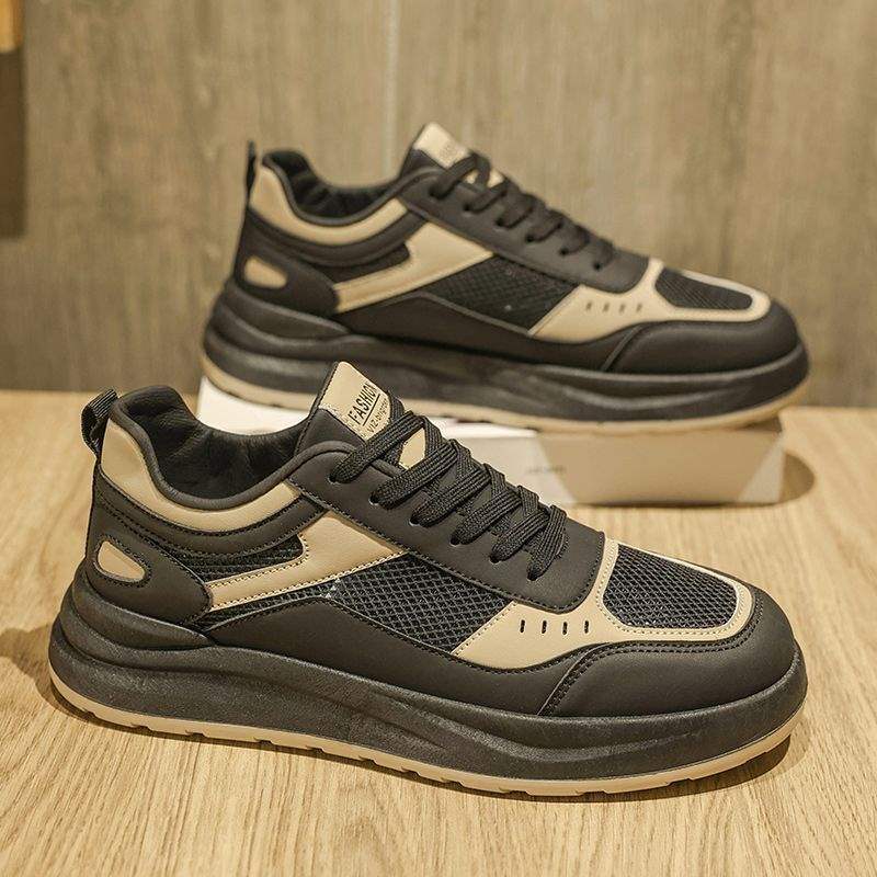 Men's Shoes2025New Summer Breathable Single Mesh Sneakers Men's Sports Casual Shoes Student Simple White Shoes Men's Style
