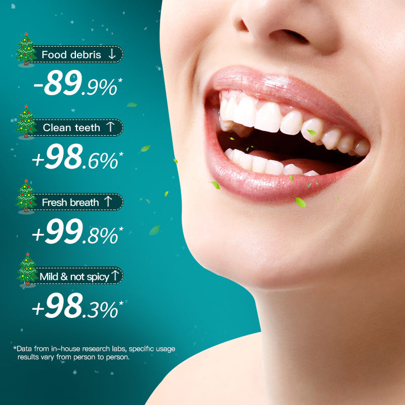 Cross-border Christmas Probiotic Mouthwash Strips10ml  SADOER Green Lemon Mint Export Manufacturer Wholesale