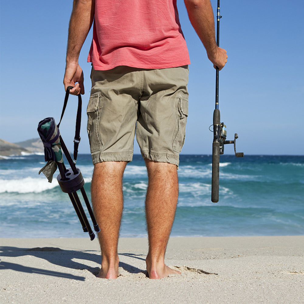 Outdoor Folding Chair Picnic Leisure Rotating Tripod Chair Fishing Portable Thickened Camping Stool