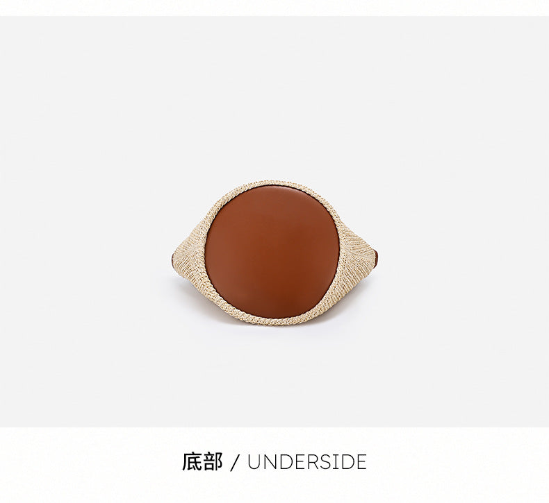 Straw Bag Large Capacity Fashion Women's Bag New Handmade Woven Tote Bag Vacation Style Beach Women's Bag