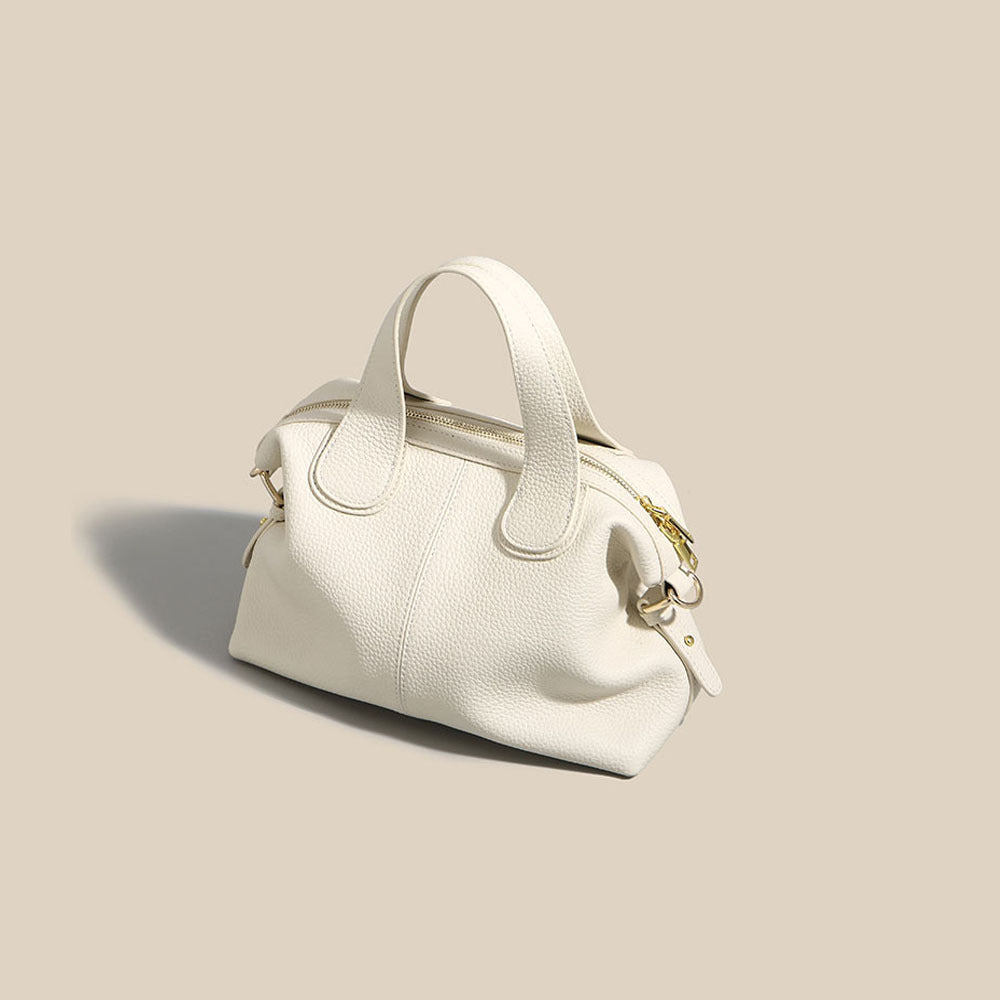 Guangzhou Bag High-End Genuine Leather Women's Bag Large Capacity Dumpling Bag Soft Top Layer Cowhide Handbag Single Shoulder Crossbody Bag