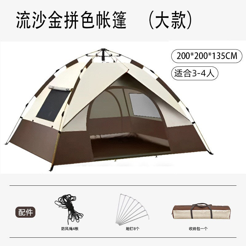 Hot-Selling Outdoor Camping Fully Automatic Waterproof Sunproof Quick-Open Tent Camping Mosquito-Proof Portable Tent Wholesale