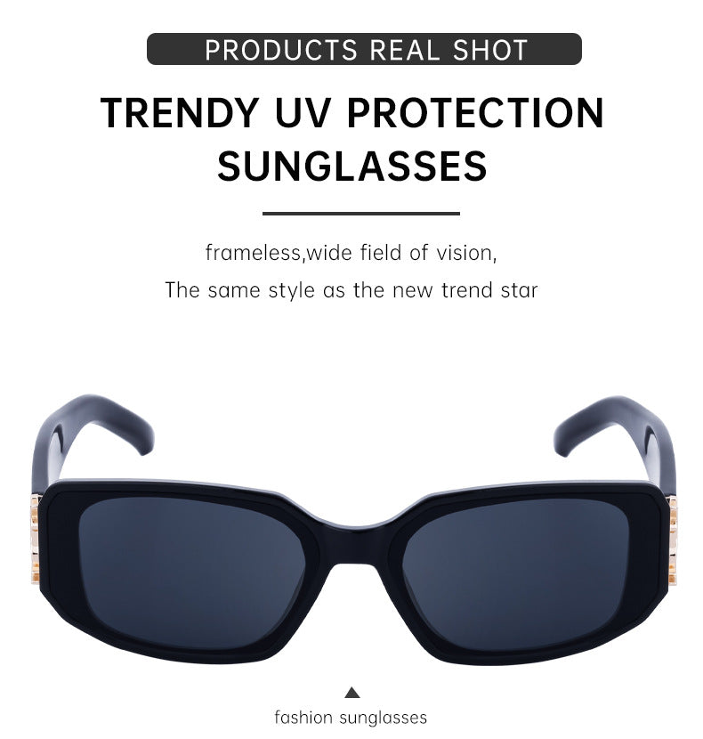 European and American fashion narrow frame sunglasses for women INS Street style square sunglasses for women wholesale sunglasses
