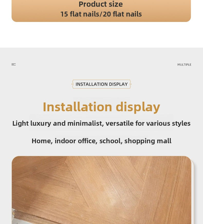 PVC Wood Grain T Decorative trim for wooden doors t Edge trim for wooden flooring, threshold trim, joint decoration, tile edge trim