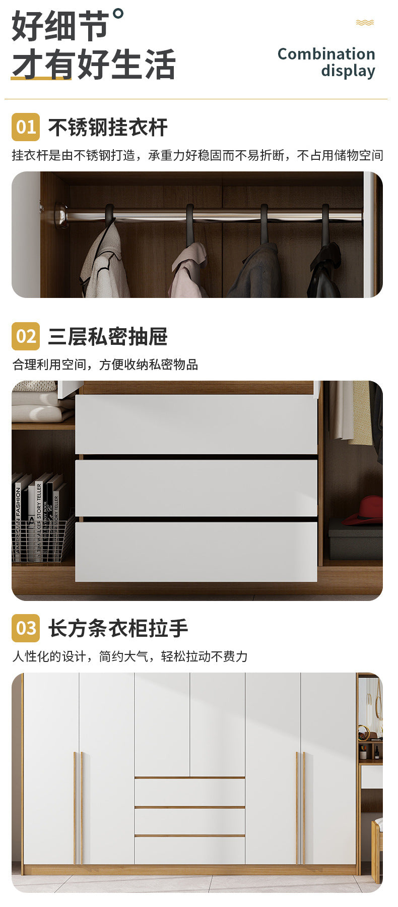 L Corner Wardrobe Multifunctional Storage for Home Bedroom90Corner Desk Set Custom Wardrobe