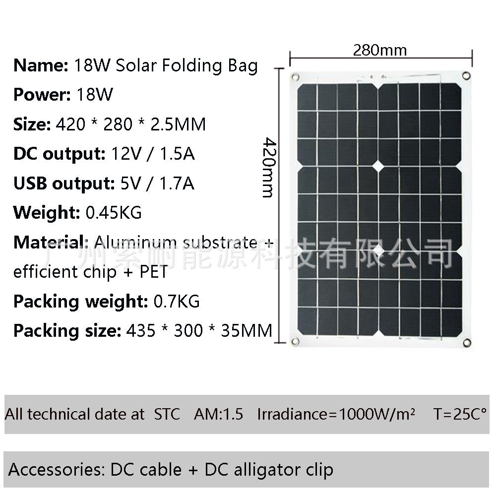 Solar Energy Kit System:Compatible with Inverter 30A Controller 18W Solar Panel Solar System