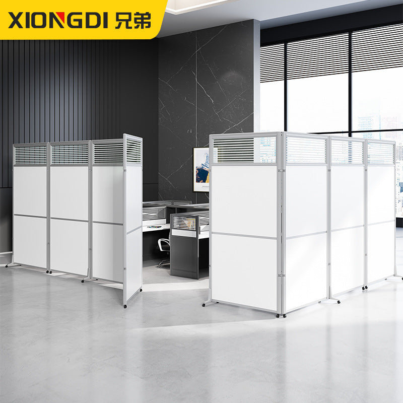 Office Mobile Screen Partition Simple Modern Folding Workshop Simple Movable Screen Sliding Partition Wall Panel