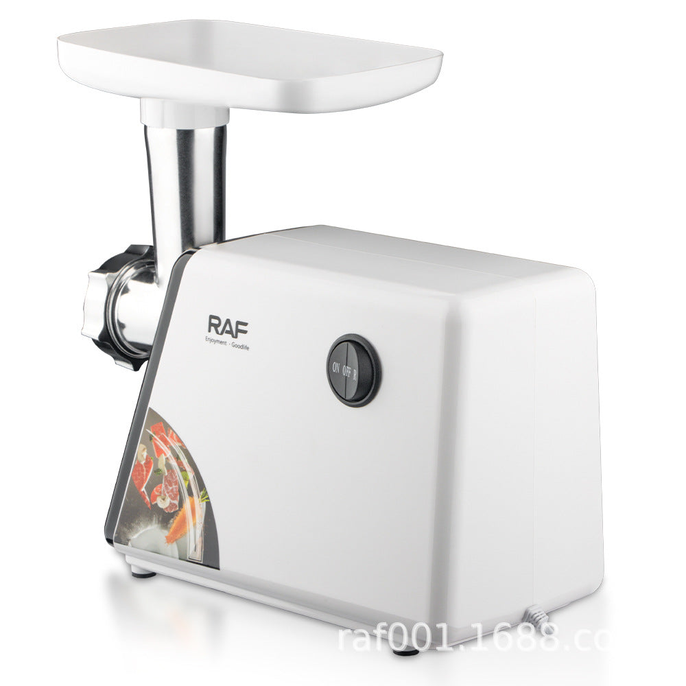 RAF EU Standard Household Meat Grinder Small Electric Sausage Stuffer Automatic Multifunctional Commercial Desktop Meat Mincer