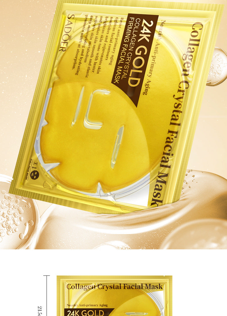 24k Gold Collagen Mask60gSADOER Crystal Hydrating Moisturizing Mask Cross-Border Wholesale