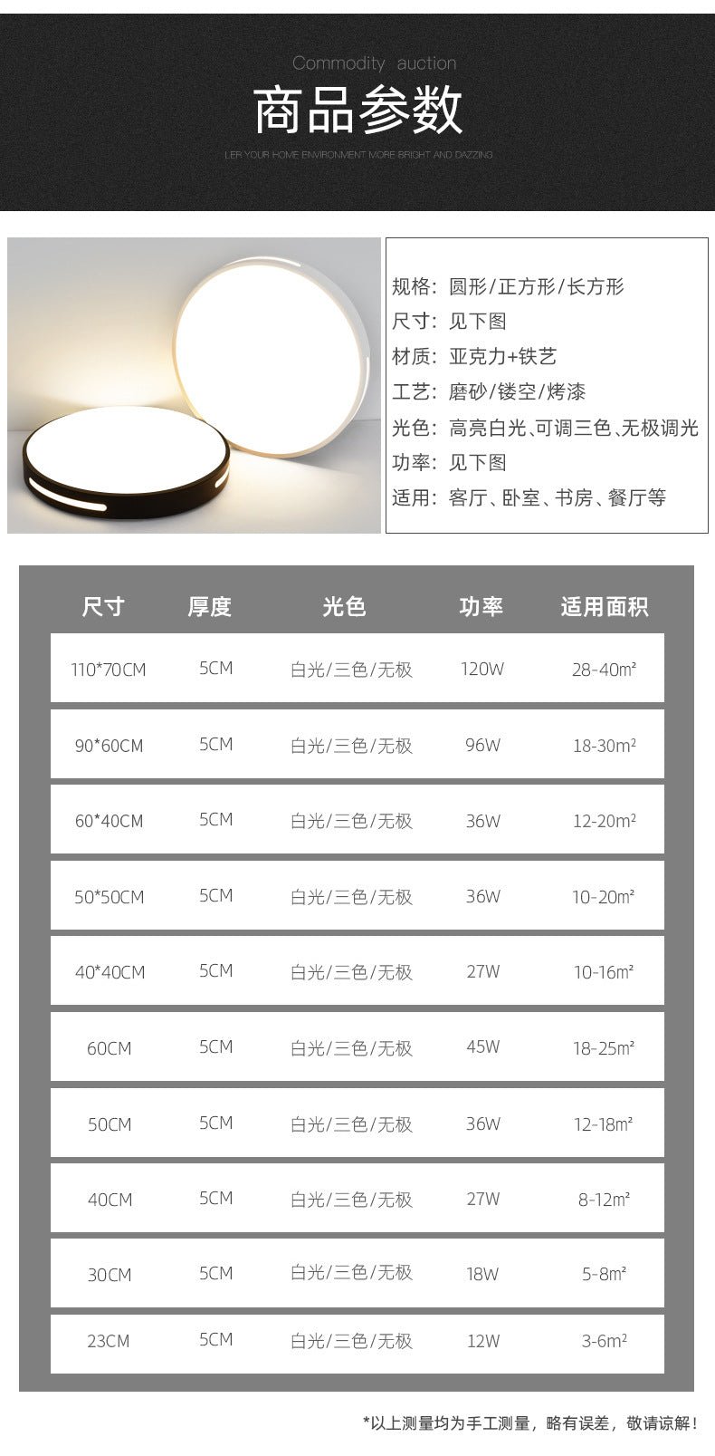 New led Living Room Ceiling Light Nordic Round Bedroom Light Simple Study Room Light Dining Room Balcony Lighting Fixture
